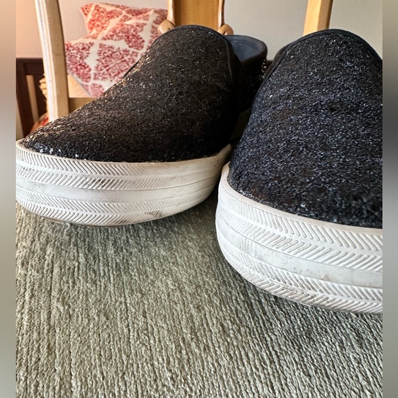 Kate Spade with Keds size 8 black glitter loafer sneakers - Picture 10 of 12
